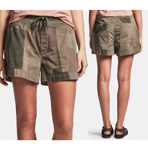 JAMES PERSE Camo drawstring shorts sz 2 M NWT $295 - Picture 1 of 5